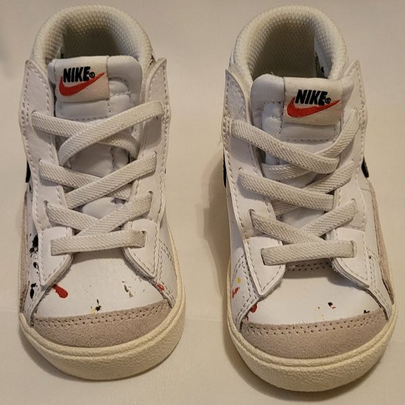 NIKE Blazer Mid '77 BB Splatter Sneaker - SIZE 6 - Picture 1 of 7